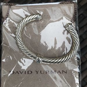 David Yurman black diamond cable braclet